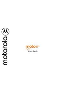 Motorola Moto E5 Play manual. Smartphone Instructions.